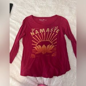 Long sleeve Namaste tee